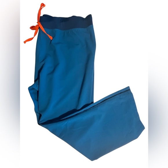 Figs Pants - 💙💚FIGS Livingston™ Basic Scrub Pants XXL Limited edition color-Alps Blue EUC
